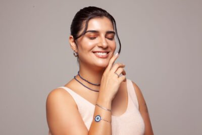 Choker lápis lazuli, cristais e jade azul - Imagem 3