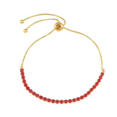 Pulseira Regulável Cristal Rubi